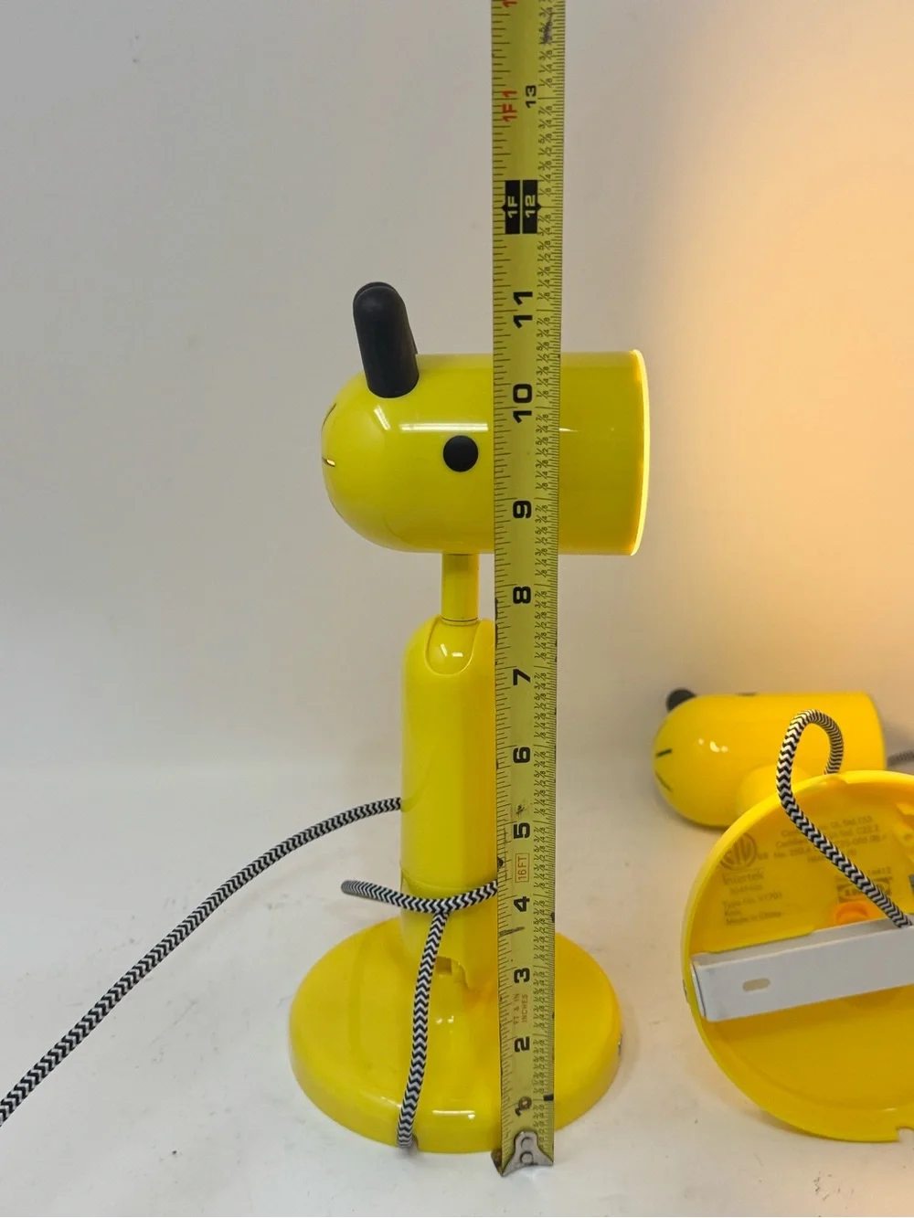Vintage IKEA, yellow giraffe lamps set of 2 KRUX designed by Monica Mulder